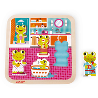 Janod Chunky puzzel &ndash; In de badkamer