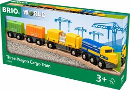 BRIO World - Vrachttrein met drie wagons