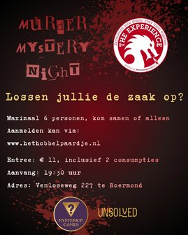 Murder Mystery Night 2 april 2026