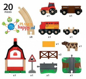 BRIO World - Treinset met boerderij