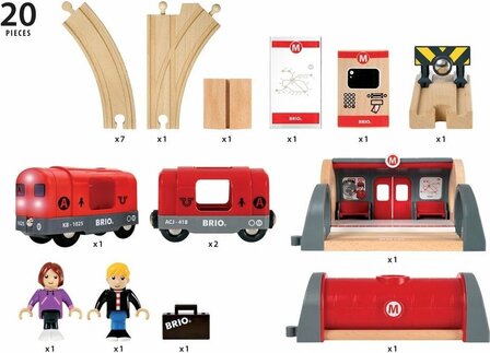 BRIO World - Metro treinset