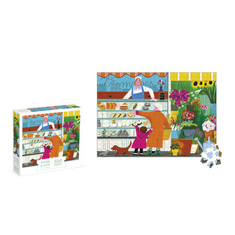 Janod Kidult Puzzel &ndash; De markt 500 stukjes