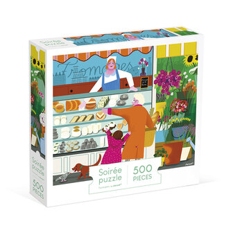 Janod Kidult Puzzel &ndash; De markt 500 stukjes