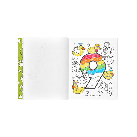 Ooly &ndash; Toddler Color-In&rsquo; Book &ndash; 123 Shapes & Numbers