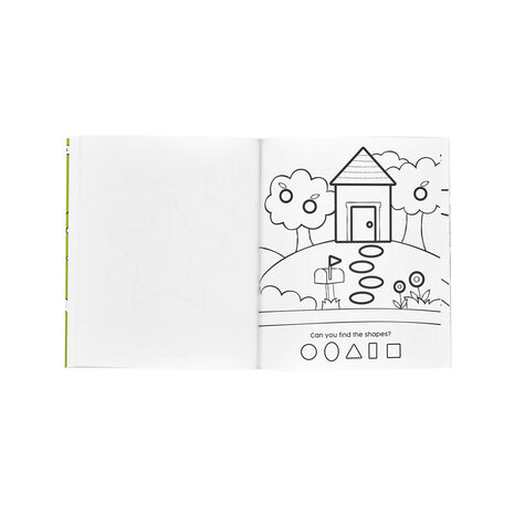 Ooly &ndash; Toddler Color-In&rsquo; Book &ndash; 123 Shapes & Numbers