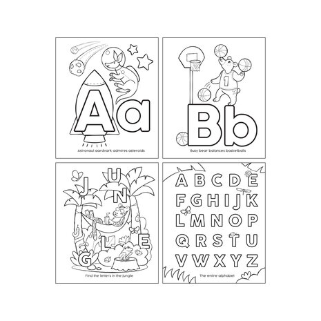 Ooly &ndash; Toddler Color-In&rsquo; Book &ndash; ABC Amazing Animals