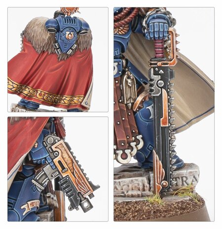 Warhammer 40,000 space Marines Captain Titus and The Wardens of Ultramar