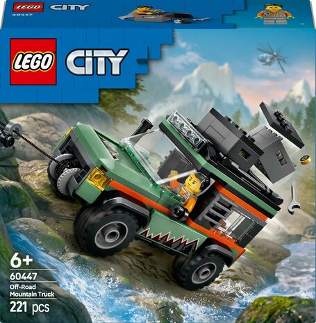 Lego City 4x4 terreinwagen voor in de bergen
