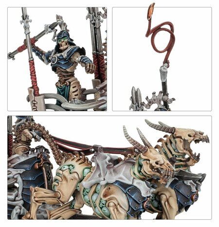 Warhammer Age of Sigmar Ossiarch Bonereapers: Liege-Kavalos on War Chariot