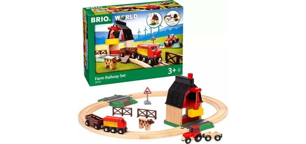 BRIO World - Treinset met boerderij