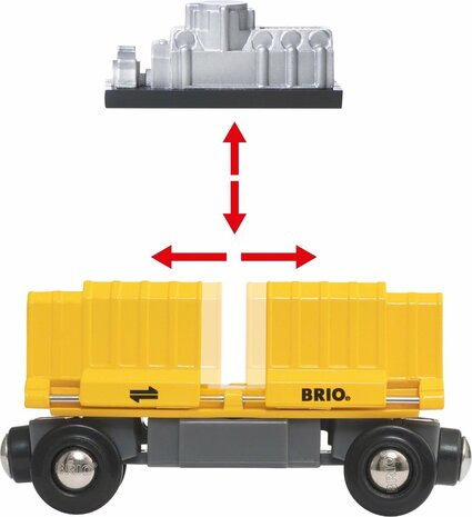 BRIO World - Vrachttrein met drie wagons