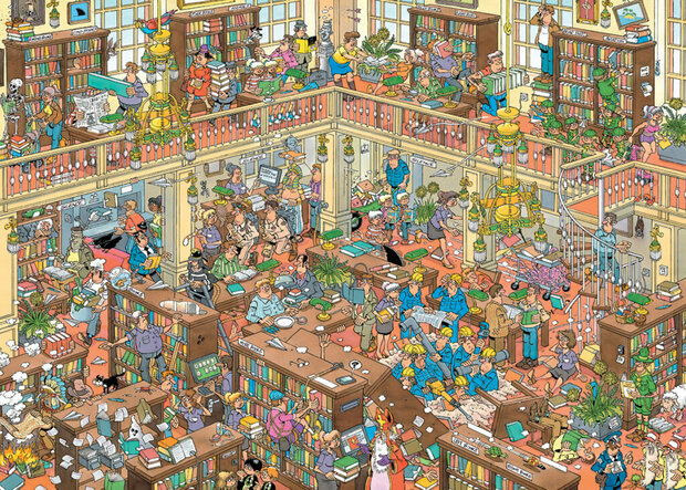De Bibliotheek &ndash; Jan van Haasteren 500XL
