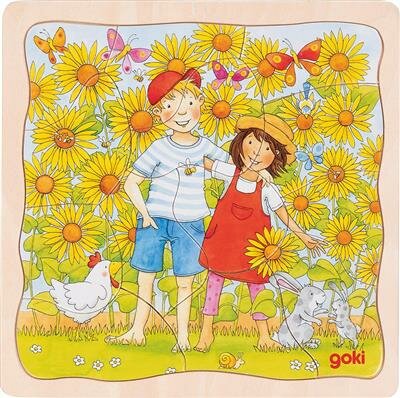 Goki Puzzel - Zonnebloemveld  