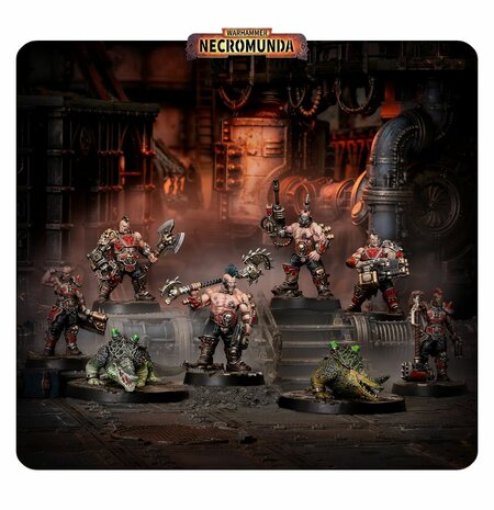 Warhammer Necromunda Goliath Forge Bosses & Sumpkrocs