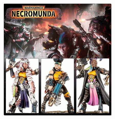 Warhamer Necromunda Escher Matriarchs & Phyrr Cats