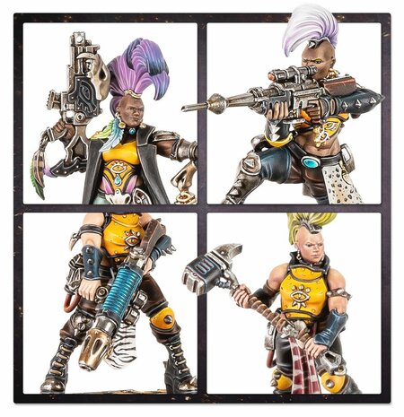 Warhamer Necromunda Escher Matriarchs & Phyrr Cats