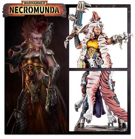 Warhamer Necromunda Escher Matriarchs & Phyrr Cats